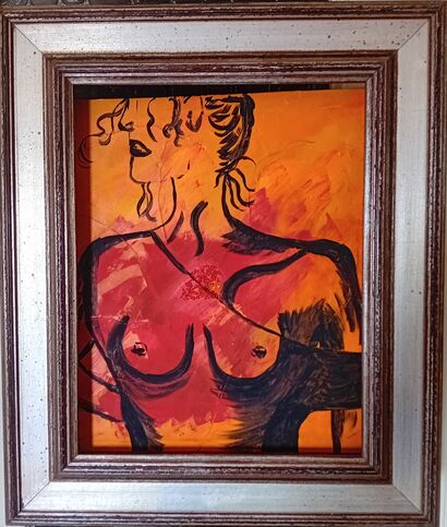 the orange woman - a Paint Artowrk by ArtiStiKa24